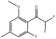 2,2-difluoro-1-(2-fluoro-6-methoxy-4-methylphenyl)ethanone Structure