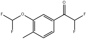 1-(3-(difluoromethoxy)-4-methylphenyl)-2,2-difluoroethanone Structure