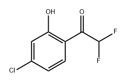 1-(4-Chloro-2-hydroxyphenyl)-2,2-difluoroethanone Structure