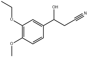 3-Ethoxy-β-hydroxy-4-methoxybenzenepropanenitrile Structure