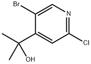 2-(5-bromo-2-chloropyridin-4-yl)propan-2-ol Structure