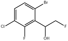 6-Bromo-3-chloro-2-fluoro-α-(fluoromethyl)benzenemethanol Structure