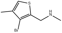 3-Bromo-N,4-dimethyl-2-thiophenemethanamine Structure