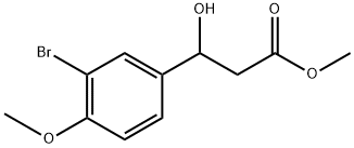 Methyl 3-(3-bromo-4-methoxyphenyl)-3-hydroxypropanoate Structure