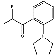 2,2-Difluoro-1-(2-(pyrrolidin-1-yl)phenyl)ethanone Structure