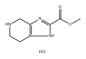 3H-Imidazo[4,5-c]pyridine-2-carboxylic acid, 4,5,6,7-tetrahydro-, methyl ester, hydrochloride (1:2) 구조식 이미지