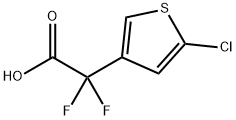5-Chloro-α,α-difluoro-3-thiopheneacetic acid 구조식 이미지