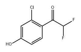 1-(2-Chloro-4-hydroxyphenyl)-2,2-difluoroethanone Structure