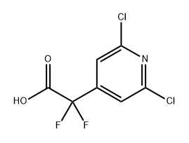 2-(2,6-dichloropyridin-4-yl)-2,2-difluoroacetic acid Structure