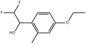 α-(Difluoromethyl)-4-ethoxy-2-methylbenzenemethanol Structure