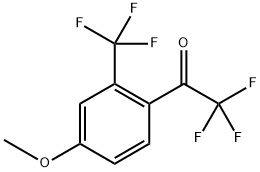 2,2,2-Trifluoro-1-(4-methoxy-2-(trifluoromethyl)phenyl)ethanone Structure