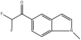 2,2-Difluoro-1-(1-methyl-1H-indol-5-yl)ethanone Structure