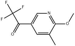 2,2,2-Trifluoro-1-(6-methoxy-5-methylpyridin-3-yl)ethanone Structure