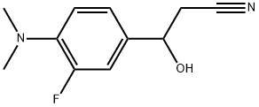 4-(Dimethylamino)-3-fluoro-β-hydroxybenzenepropanenitrile Structure