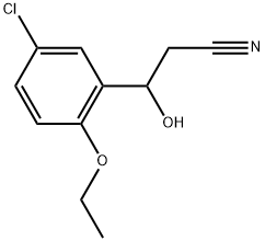 5-Chloro-2-ethoxy-β-hydroxybenzenepropanenitrile Structure