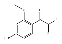 2,2-Difluoro-1-(4-hydroxy-2-methoxyphenyl)ethanone Structure