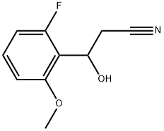 2-Fluoro-β-hydroxy-6-methoxybenzenepropanenitrile Structure