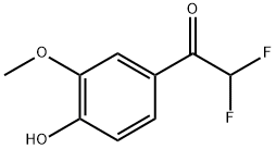 2,2-Difluoro-1-(4-hydroxy-3-methoxyphenyl)ethanone Structure