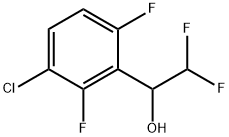 3-Chloro-α-(difluoromethyl)-2,6-difluorobenzenemethanol Structure