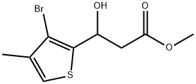 Methyl 3-bromo-β-hydroxy-4-methyl-2-thiophenepropanoate Structure