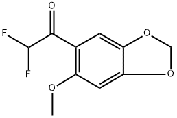 2,2-difluoro-1-(6-methoxybenzo[d][1,3]dioxol-5-yl)ethanone Structure