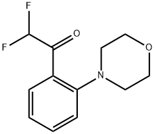 2,2-Difluoro-1-(2-morpholinophenyl)ethanone Structure