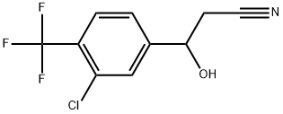 3-Chloro-β-hydroxy-4-(trifluoromethyl)benzenepropanenitrile Structure