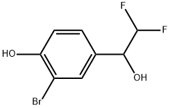 3-Bromo-α-(difluoromethyl)-4-hydroxybenzenemethanol Structure