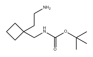 tert-butyl
N-{[1-(2-aminoethyl)cyclobutyl]methyl}carbamate Structure