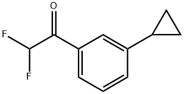 1-(3-cyclopropylphenyl)-2,2-difluoroethanone Structure