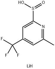 lithium(1+) ion 6-methyl-4-(trifluoromethyl)pyridine-2-sulfinate Structure