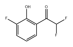 2,2-Difluoro-1-(3-fluoro-2-hydroxyphenyl)ethanone Structure