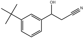 3-(1,1-Dimethylethyl)-β-hydroxybenzenepropanenitrile Structure