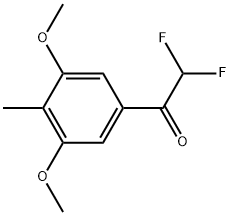 1-(3,5-dimethoxy-4-methylphenyl)-2,2-difluoroethanone Structure