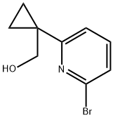 (1-(6-Bromopyridin-2-yl)cyclopropyl)methanol Structure