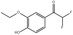 1-(3-ethoxy-4-hydroxyphenyl)-2,2-difluoroethanone Structure