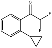 1-(2-cyclopropylphenyl)-2,2-difluoroethanone Structure