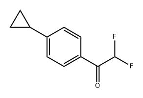 1-(4-Cyclopropylphenyl)-2,2-difluoroethanone Structure