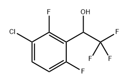 1-(3-Chloro-2,6-difluorophenyl)-2,2,2-trifluoroethanol Structure