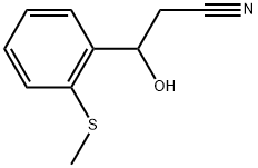 β-Hydroxy-2-(methylthio)benzenepropanenitrile Structure