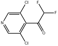 1-(3,5-Dichloropyridin-4-yl)-2,2-difluoroethanone Structure