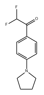 2,2-Difluoro-1-(4-(pyrrolidin-1-yl)phenyl)ethanone 구조식 이미지