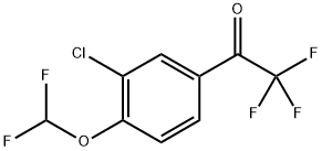 1-(3-Chloro-4-(difluoromethoxy)phenyl)-2,2,2-trifluoroethanone Structure