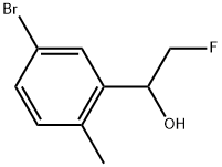 5-Bromo-α-(fluoromethyl)-2-methylbenzenemethanol Structure