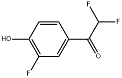 2,2-Difluoro-1-(3-fluoro-4-hydroxyphenyl)ethanone Structure