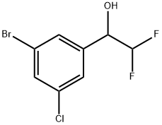 3-Bromo-5-chloro-α-(difluoromethyl)benzenemethanol Structure