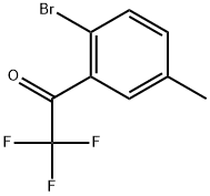 1-(2-Bromo-5-methylphenyl)-2,2,2-trifluoroethanone Structure