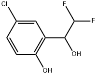 5-Chloro-α-(difluoromethyl)-2-hydroxybenzenemethanol Structure