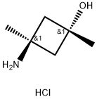 Cyclobutanol, 3-amino-1,3-dimethyl-, hydrochloride (1:1), trans- Structure