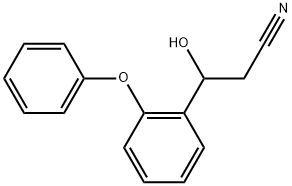 β-Hydroxy-2-phenoxybenzenepropanenitrile Structure